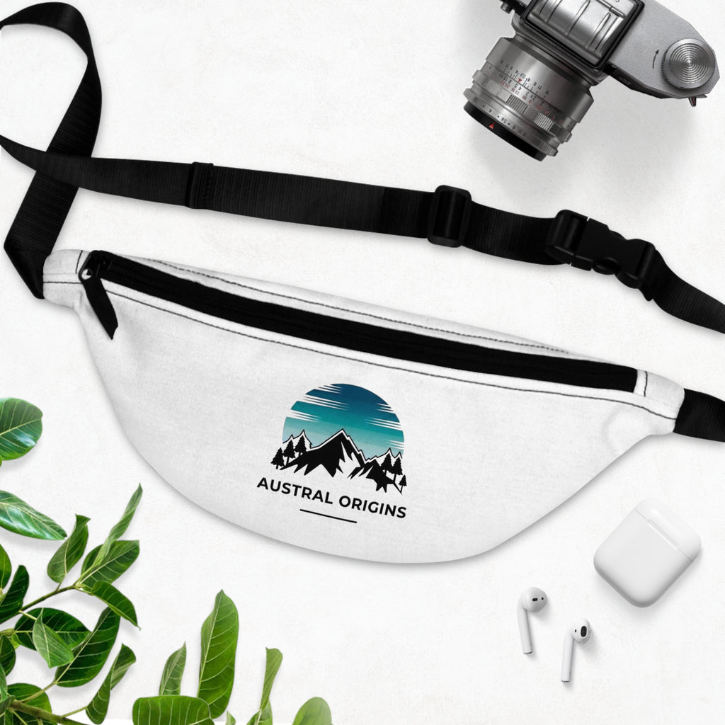 Austral Origins Mountain Logo Fanny Pack - Outdoor Travel Waist Bag