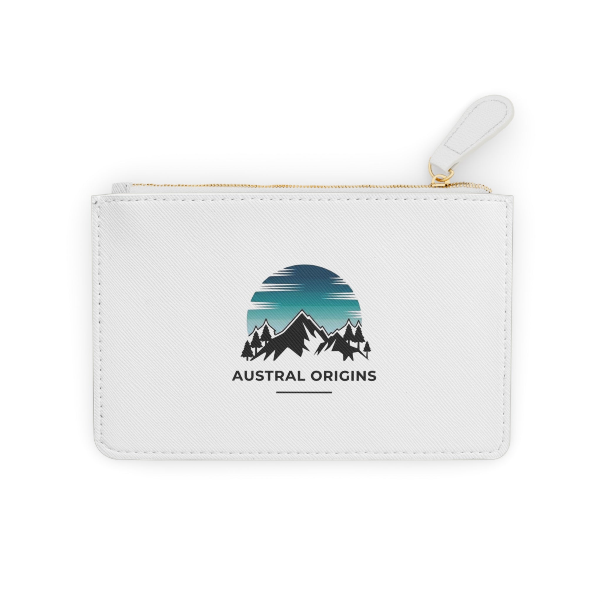 Mini Clutch Bag — Austral Origins Mountain Sunset Zipper Pouch