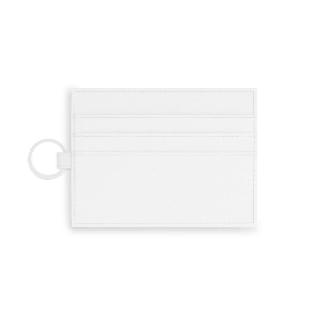 Saffiano Leather Card Holder — Austral Origins Mountain Logo Card Wallet