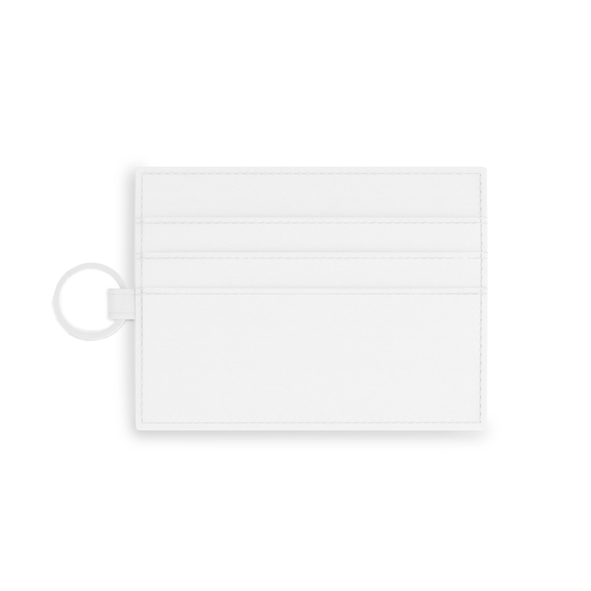 Saffiano Leather Card Holder — Austral Origins Mountain Logo Card Wallet