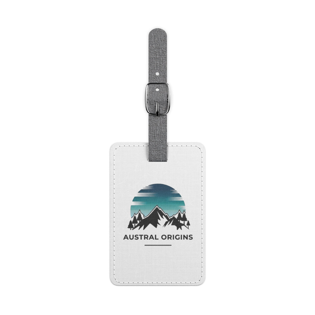 Austral Origins Mountain Luggage Tag — Rectangle Saffiano Polyester
