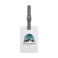 Austral Origins Mountain Luggage Tag — Rectangle Saffiano Polyester