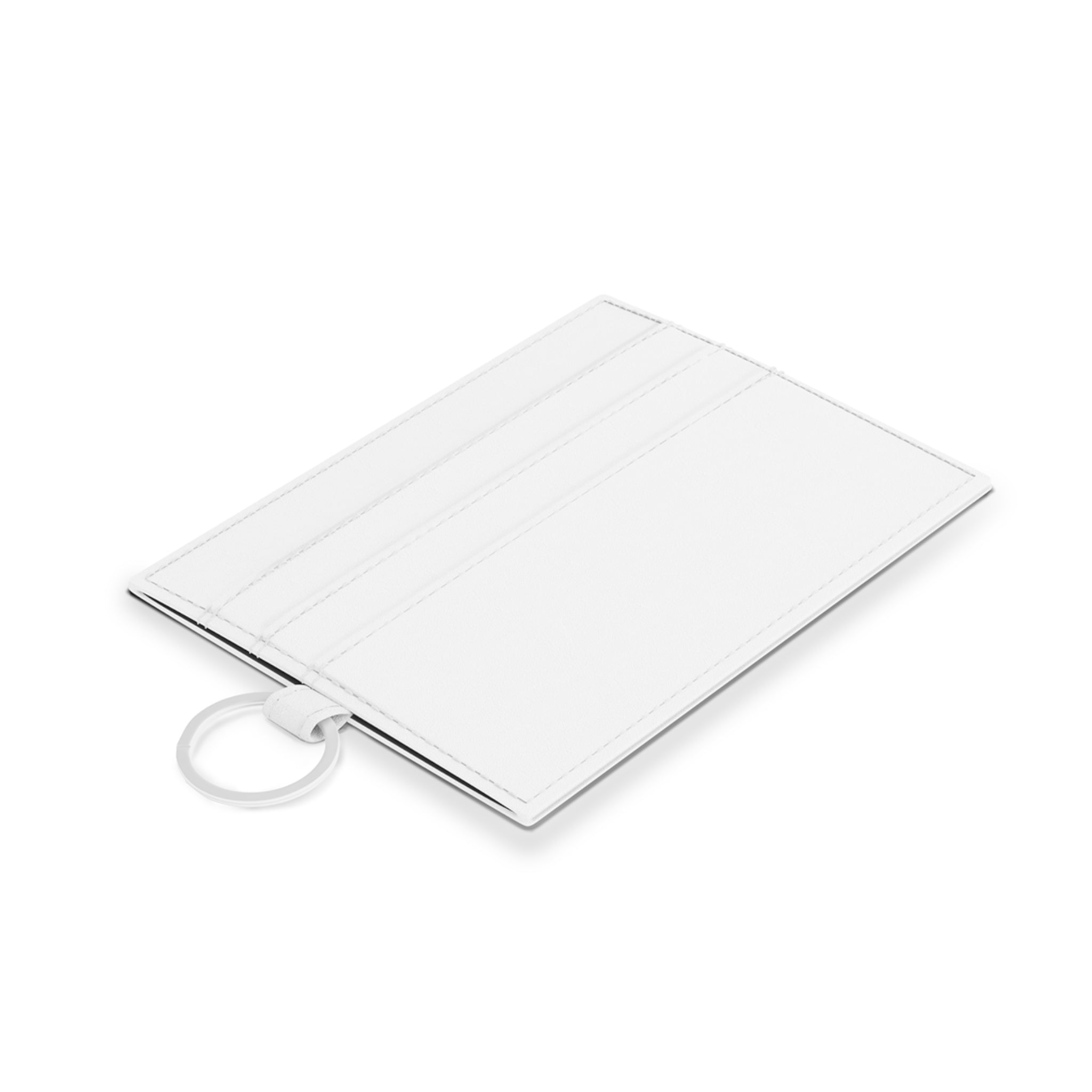 Saffiano Leather Card Holder — Austral Origins Mountain Logo Card Wallet