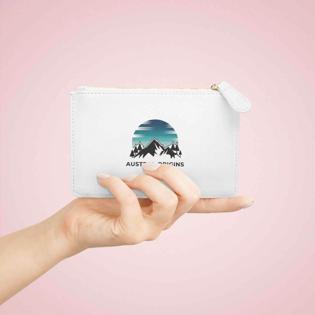 Mini Clutch Bag — Austral Origins Mountain Sunset Zipper Pouch