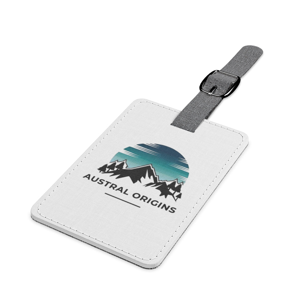 Austral Origins Mountain Luggage Tag — Rectangle Saffiano Polyester
